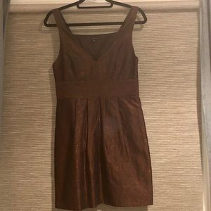 THEORY black & bronze mini dress 🥂